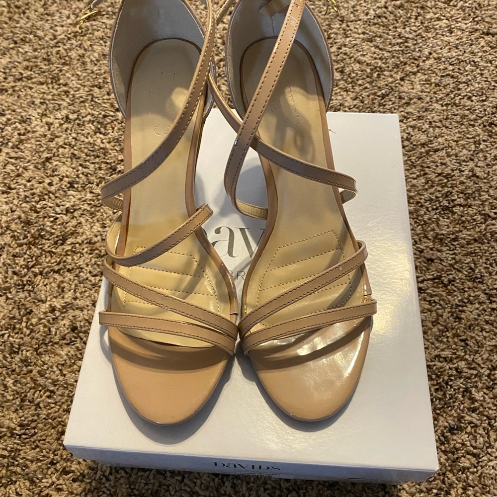 Elegant Tan Strappy Heels